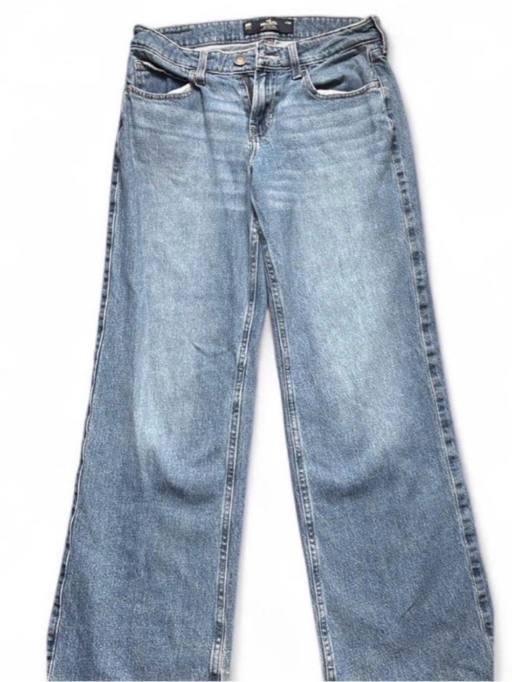 Hollister Light Blue Wide-Leg Denim Jeans